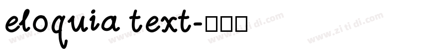 eloquia text字体转换